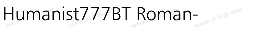 Humanist777BT Roman字体转换 Humanist777BT Roman字体转换